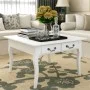Classic coffee table with 4 white drawers by vidaXL, Coffee table - Ref: Foro24-242436, Price: 190,05 €, Discount: %