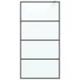 Black frosted ESG glass shower screen 100x195 cm by , Shower walls and screens - Ref: Foro24-152132, Price: 181,26 €, Discoun...