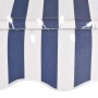 Toldo manual retráctil con LED azul y blanco 350 cm