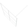 Mampara de ducha vidrio ESG transparente blanco 140x195 cm de , Paredes y mamparas de ducha - Ref: Foro24-152124, Precio: 205...