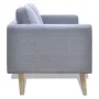 2 seater sofa in light gray fabric by vidaXL, Sofas - Ref: Foro24-242218, Price: 241,36 €, Discount: %