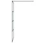 Mampara de ducha vidrio ESG semiesmerilado negro 90x195 cm de , Paredes y mamparas de ducha - Ref: Foro24-152126, Precio: 151...