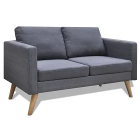 2 seater sofa in dark gray fabric by vidaXL, Sofas - Ref: Foro24-242220, Price: 242,35 €, Discount: %