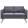 2-Sitzer-Sofa aus dunkelgrauem Stoff von vidaXL, Sofas - Ref: Foro24-242220, Preis: 245,94 €, Rabatt: %