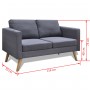 2 seater sofa in dark gray fabric by vidaXL, Sofas - Ref: Foro24-242220, Price: 245,94 €, Discount: %