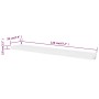 2pcs White MDF Floating Wall Shelves for Books/DVD by vidaXL, Shelves and shelves - Ref: Foro24-242186, Price: 56,51 €, Disco...