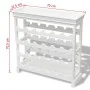 Abreu white wine rack cabinet by vidaXL, Wine racks - Ref: Foro24-242438, Price: 110,04 €, Discount: %