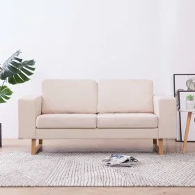 2 seater cream fabric sofa by , Sofas - Ref: Foro24-281381, Price: 342,45 €, Discount: %