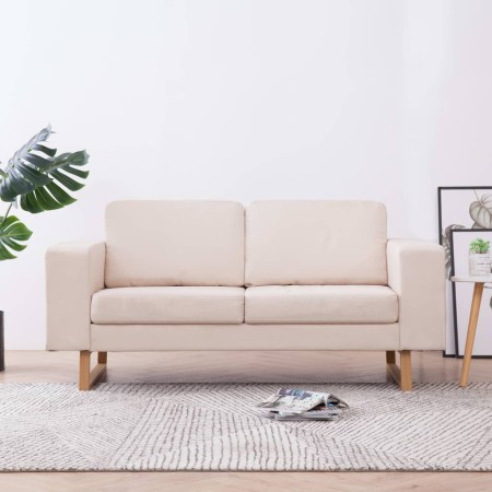 2-Sitzer-Sofa aus cremefarbenem Stoff von , Sofas - Ref: Foro24-281381, Preis: 348,55 €, Rabatt: %