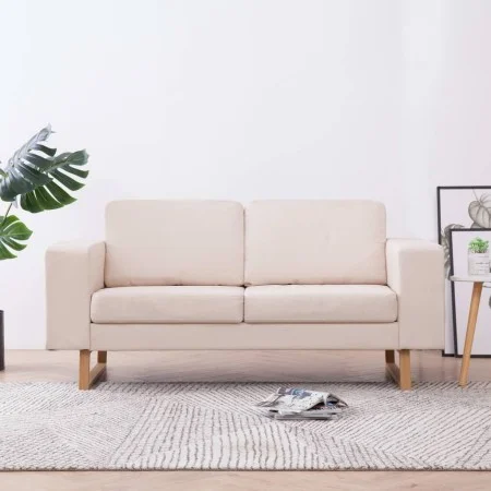 2-Sitzer-Sofa aus cremefarbenem Stoff von , Sofas - Ref: Foro24-281381, Preis: 342,45 €, Rabatt: %