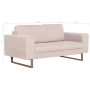 2-Sitzer-Sofa aus cremefarbenem Stoff von , Sofas - Ref: Foro24-281381, Preis: 348,55 €, Rabatt: %