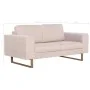 2-Sitzer-Sofa aus cremefarbenem Stoff von , Sofas - Ref: Foro24-281381, Preis: 342,45 €, Rabatt: %