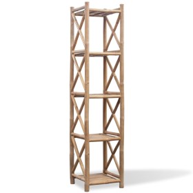 Estantería de Bambú Cuadrada de 5 Niveles de vidaXL, Librerías y estanterías - Ref: Foro24-242493, Precio: 99,53 €, Descuento: %