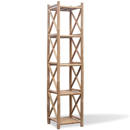 Estantería de Bambú Cuadrada de 5 Niveles de vidaXL, Librerías y estanterías - Ref: Foro24-242493, Precio: 99,53 €, Descuento: %