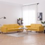 Yellow fabric 2-piece sofa set by , Sofas - Ref: Foro24-276864, Price: 789,60 €, Discount: %