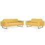 Yellow fabric 2-piece sofa set by , Sofas - Ref: Foro24-276864, Price: 793,06 €, Discount: %