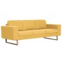 Yellow fabric 2-piece sofa set by , Sofas - Ref: Foro24-276864, Price: 789,60 €, Discount: %