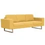 Yellow fabric 2-piece sofa set by , Sofas - Ref: Foro24-276864, Price: 793,06 €, Discount: %