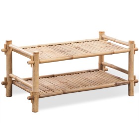 Two Tier Bamboo Shoe Rack by vidaXL, Shoe racks and shoe organizers - Ref: Foro24-242490, Price: 61,92 €, Discount: %