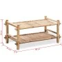Two Tier Bamboo Shoe Rack by vidaXL, Shoe racks and shoe organizers - Ref: Foro24-242490, Price: 54,95 €, Discount: %