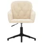 Cream Velvet Swivel Office Chair by , Office chairs - Ref: Foro24-344865, Price: 96,44 €, Discount: %