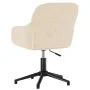 Drehbarer Bürostuhl aus cremefarbenem Samt von , Bürostühle - Ref: Foro24-344865, Preis: 96,44 €, Rabatt: %