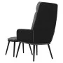 Sillón de relax con taburete tela gris claro y piel sintética de , Sillones - Ref: Foro24-3097506, Precio: 123,20 €, Descuent...