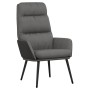 Relaxation armchair with stool in light gray fabric and synthetic leather by , Armchairs - Ref: Foro24-3097506, Price: 125,27...