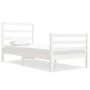Solid white pine wood bed frame 90x190 cm by , Beds and slatted bases - Ref: Foro24-3104972, Price: 94,78 €, Discount: %