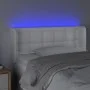 Headboard with LED white synthetic leather 103x16x78/88 cm by , Headboards and footboards - Ref: Foro24-3123321, Price: 58,49...