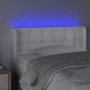 Kopfteil mit LED, weißem Kunstleder, 103 x 16 x 78/88 cm von , Kopf- und Fußteile - Ref: Foro24-3123321, Preis: 56,63 €, Raba...