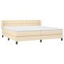 Boxspringbett mit cremefarbener Stoffmatratze 200x200 cm von , Betten und Lattenroste - Ref: Foro24-3126594, Preis: 562,31 €,...