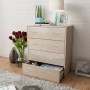 Sideboard with 4 oak-colored drawers 60x30.5x71 cm by vidaXL, Sideboards - Ref: Foro24-242544, Price: 77,05 €, Discount: %