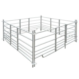 Corral para ovejas de 4 paneles acero galvanizado 183x183x92 cm de vidaXL, Cría de animales - Ref: Foro24-141815, Precio: 387...