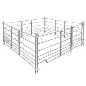 Sheep pen with 4 panels galvanized steel 183x183x92 cm by vidaXL, Animal husbandry - Ref: Foro24-141815, Price: 382,14 €, Dis...