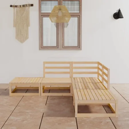 Juego de muebles de jardín 5 piezas madera maciza de pino de , Conjuntos de jardín - Ref: Foro24-3075494, Precio: 251,41 €, D...