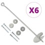 Bodenanker 6 Stück verzinktes Metall 10x60 cm von , Spikes zur Verankerung im Boden - Ref: Foro24-145502, Preis: 47,98 €, Rab...