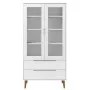 MOLD Vitrine aus massivem weißem Kiefernholz 90x35x175 cm von , Bücherregale und Regale - Ref: Foro24-350544, Preis: 362,83 €...
