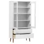 MOLD Vitrine aus massivem weißem Kiefernholz 90x35x175 cm von , Bücherregale und Regale - Ref: Foro24-350544, Preis: 362,83 €...