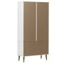 MOLD Vitrine aus massivem weißem Kiefernholz 90x35x175 cm von , Bücherregale und Regale - Ref: Foro24-350544, Preis: 362,83 €...