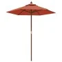 Gartenschirm mit Terrakotta-Holzstange 196x231 cm von , Sonnenschirme - Ref: Foro24-363164, Preis: 55,31 €, Rabatt: %