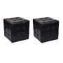 Schwarze Würfelhocker von vidaXL, Nachttische - Ref: Foro24-60740, Preis: 80,33 €, Rabatt: %