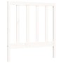 White solid wood bed frame with headboard by , Beds and slatted bases - Ref: Foro24-3193757, Price: 102,33 €, Discount: %