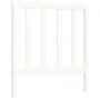 White solid wood bed frame with headboard by , Beds and slatted bases - Ref: Foro24-3193757, Price: 99,04 €, Discount: %