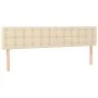 Box spring bed with mattress and LED cream fabric 200x200 cm by , Beds and slatted bases - Ref: Foro24-3134066, Price: 547,65...