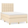 Boxspringbett mit cremefarbener Stoffmatratze 120x200 cm von , Betten und Lattenroste - Ref: Foro24-3142646, Preis: 421,93 €,...