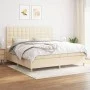 Boxspringbett mit cremefarbener Stoffmatratze 200x200 cm von , Betten und Lattenroste - Ref: Foro24-3142686, Preis: 621,89 €,...