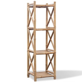 Estantería de Bambú Cuadrada de 4 Niveles de vidaXL, Librerías y estanterías - Ref: Foro24-242492, Precio: 77,44 €, Descuento: %