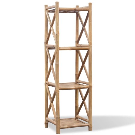 4 Tier Square Bamboo Shelving by vidaXL, Bookcases and shelves - Ref: Foro24-242492, Price: 82,18 €, Discount: %