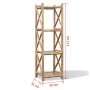 4 Tier Square Bamboo Shelving by vidaXL, Bookcases and shelves - Ref: Foro24-242492, Price: 79,09 €, Discount: %